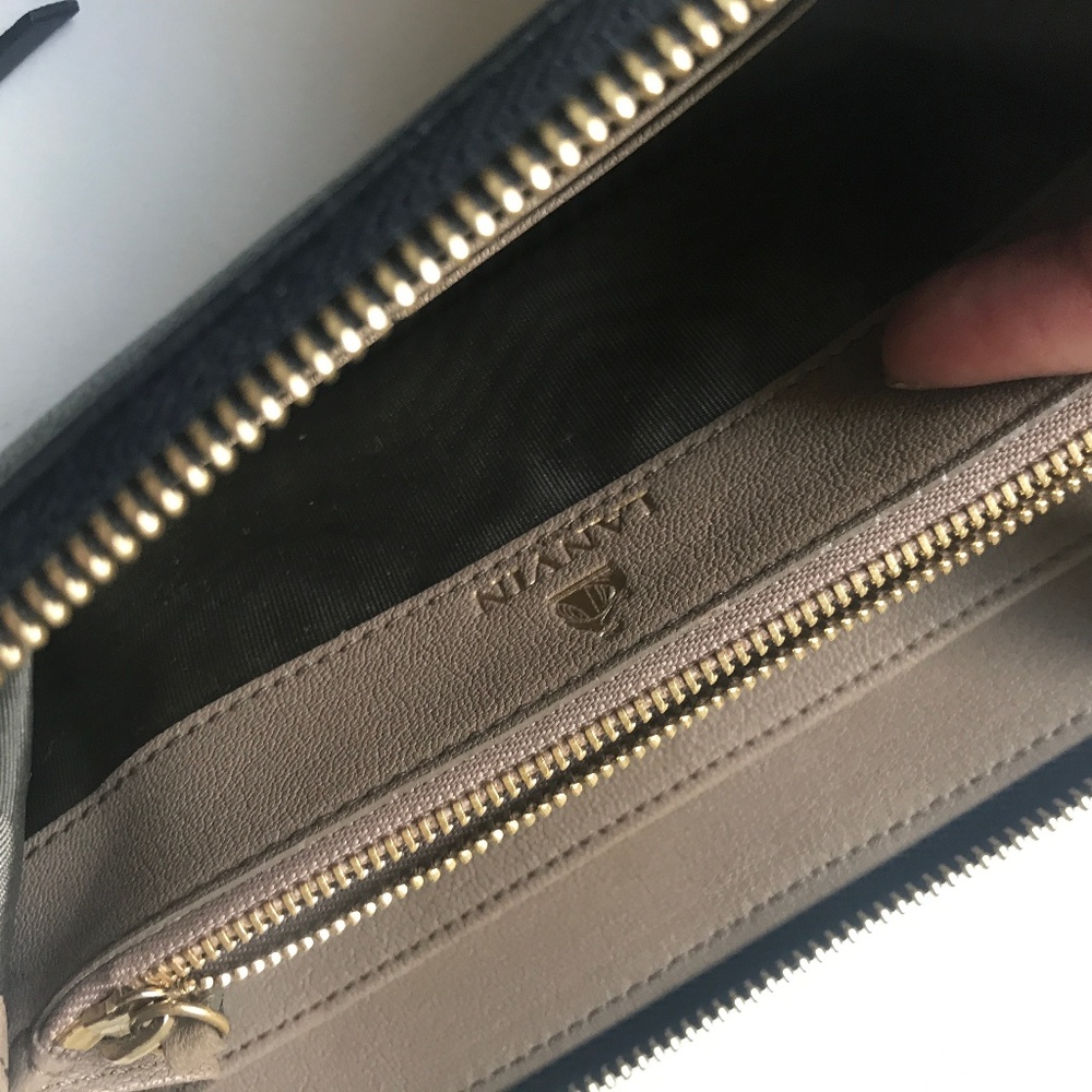 Lanvin Navy zip around Long Wallet - LAMBSKIN - Picture 3 of 8